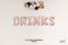 Picture of DRINKS Rose Gold Letters 34 Inch Foil Balloons