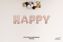 Picture of HAPPY Rose Gold Letters 34 Inch Foil Balloons