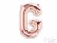 Rose gold foil balloon letter G