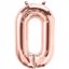 Picture of ROSE GOLD BALLOONS NUMBER 0 / 40 in HELIUM