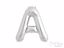 Silver foil balloon letter A