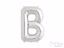 Silver foil balloon letter B