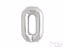 Silver foil balloon letter O