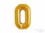 Gold foil balloon number 0