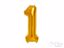 Gold foil balloon number 1