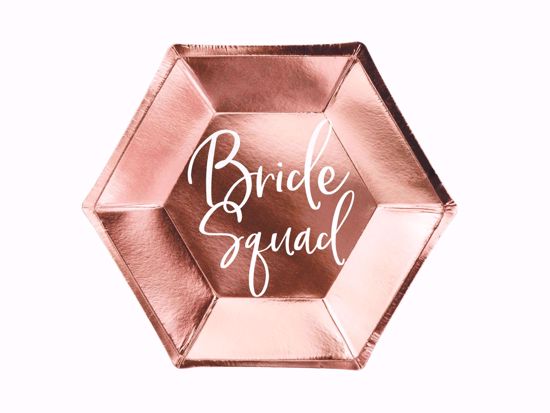 Picture of Rose Gold Plates Bride Squad