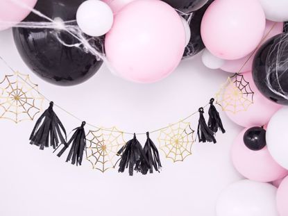 Picture of Paper Garland Spiderwebs Fiesta de Los Muertos Halloween Decorations Kids Party