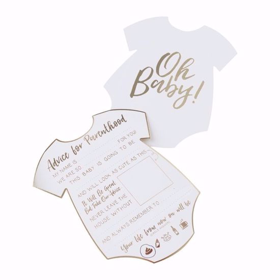 Picture of Oh Baby Shower Advice Cards Parents To Be